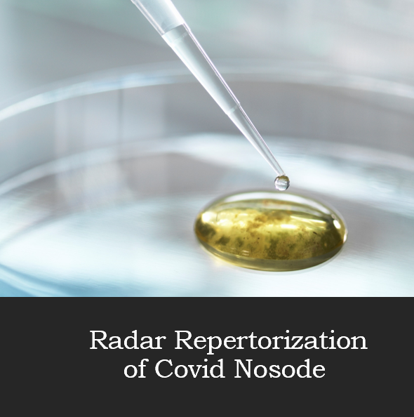 Radar Opus Repertorization of Cov-19